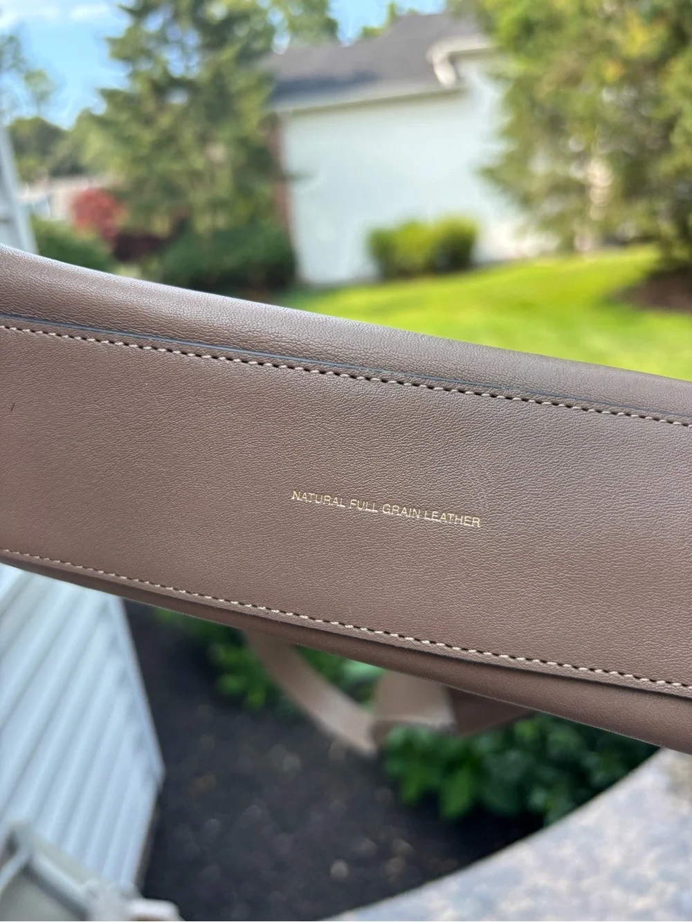 Coach Brooklyn Shoulder Bag 28 Natural Grain Leather Brown Taupe